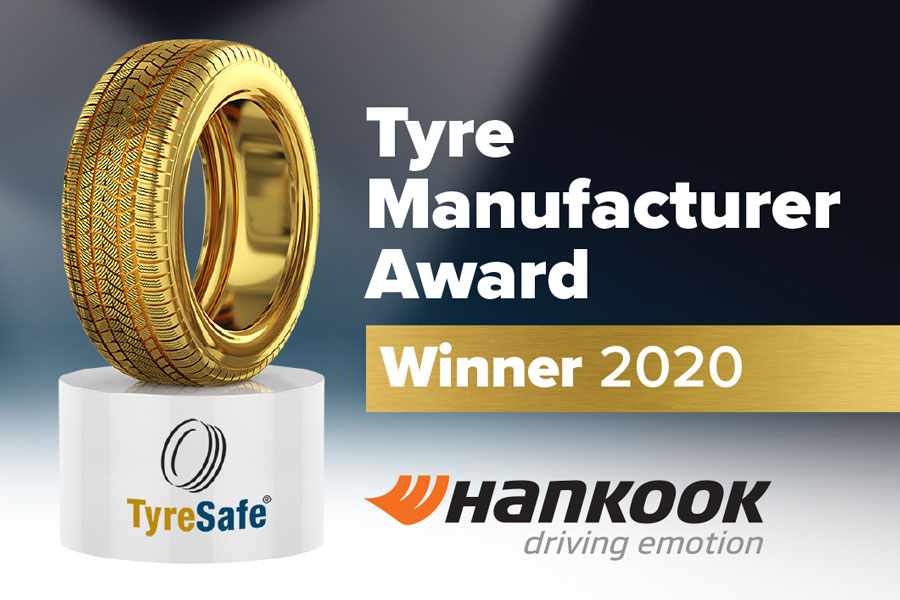 Hankook Tyre UK wins TyreSafe’s Tyre Manufacturer of the Year Award for
